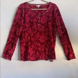 Sundance Red and Pink Cotton Top
